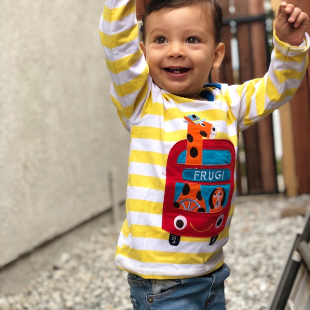 Cool boy truck long sleeve shirt
